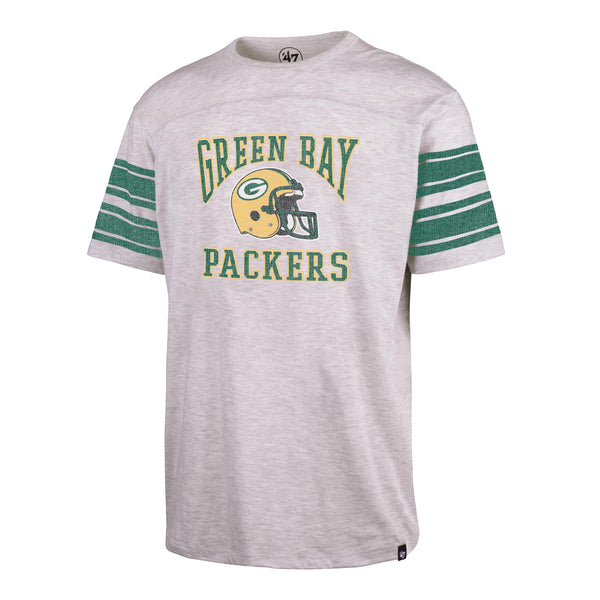 Green Bay Packers Men's 47 Brand Vintage Grey T-Shirt Tee