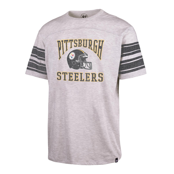 ‘47 Men's Pittsburgh Steelers Franklin Arch Grey T-Shirt