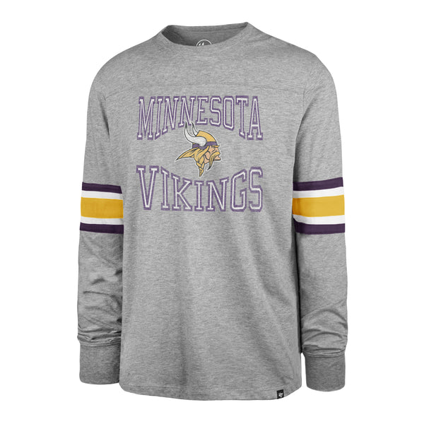 Men's '47 Minnesota Vikings Franklin White Out Long Sleeve T-Shirt