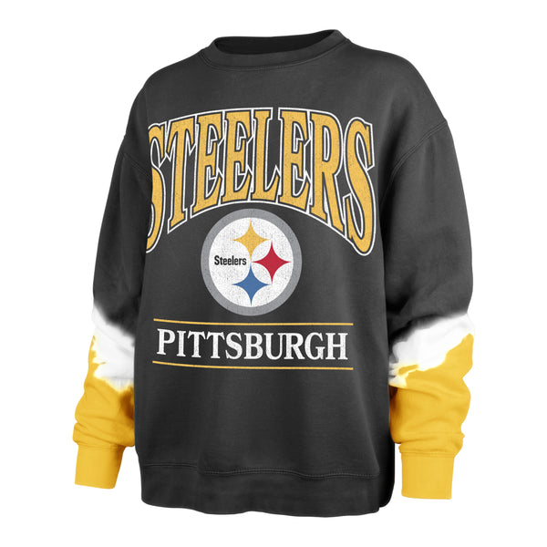 47 Brand / Women's Pittsburgh Steelers White Long Sleeve Raglan