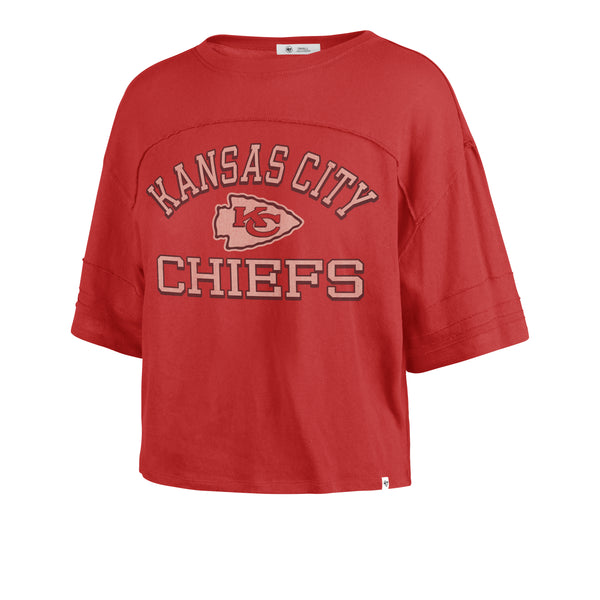 Women's '47 Red Kansas City Chiefs Phoenix V-Neck T-Shirt Size: Medium