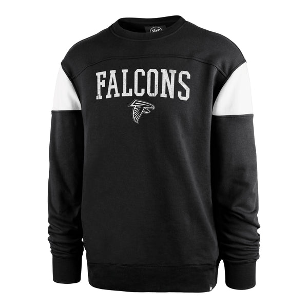 47 Men's Atlanta Falcons Groundbreak Black Crew Sweatshirt