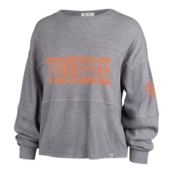 Women's '47 Gray Kansas City Chiefs Get Loud Jada Long Sleeve T-Shirt