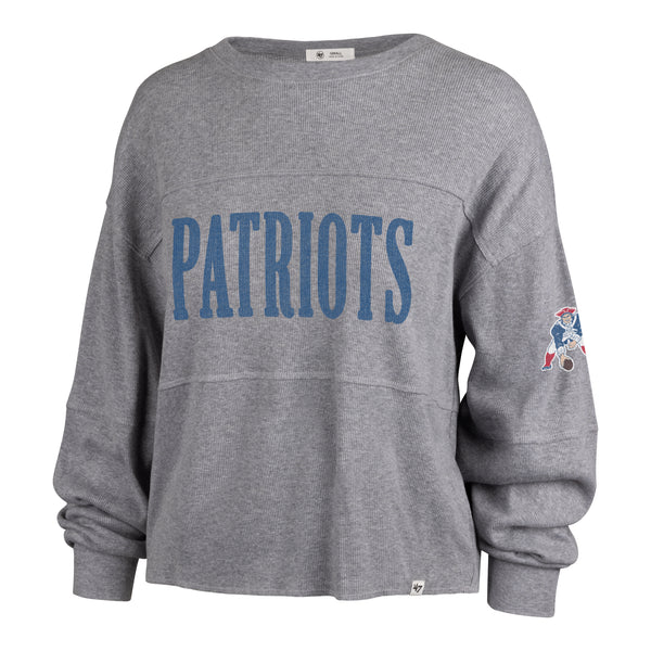 NFL New England Patriots 47 Brand Women Long sleeve Shirt Hoodie Blue Sz  Medium