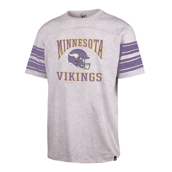 47 Men's Minnesota Vikings Franklin Logo White Long Sleeve T-Shirt