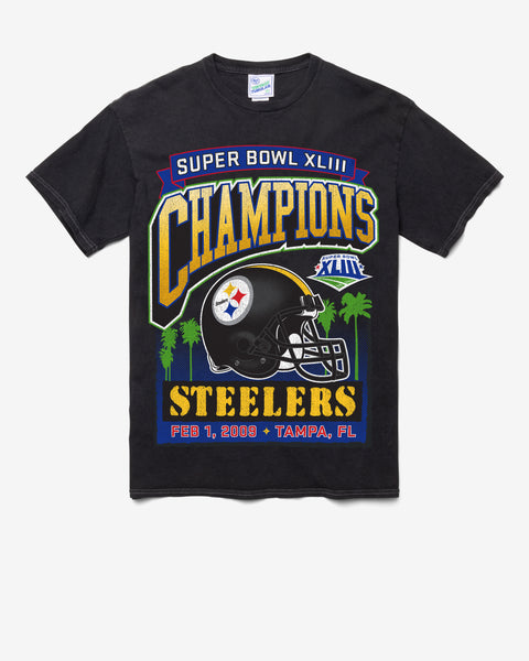 Super Bowl XLIII T Shirt Gray Medium Pittsburgh Steelers Arizona