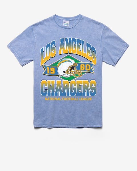 San Diego Chargers 47 Brand Women Blue V-Neck Short Sleeve Scrum T-Shirt