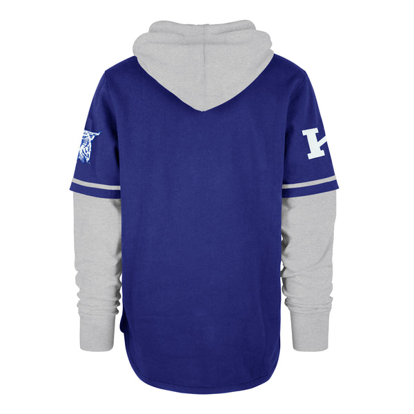 47 Men's Royal New York Mets Trifecta Shortstop Pullover Hoodie