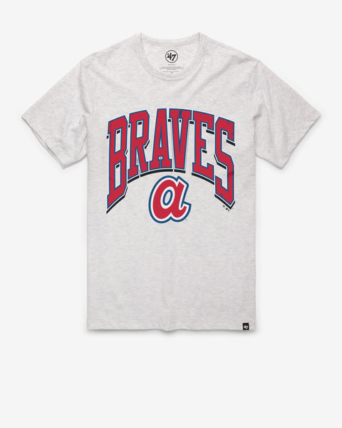 T-Shirt  Mens 47 Brand Atlanta Braves Cooperstown Grit Scrum Tee