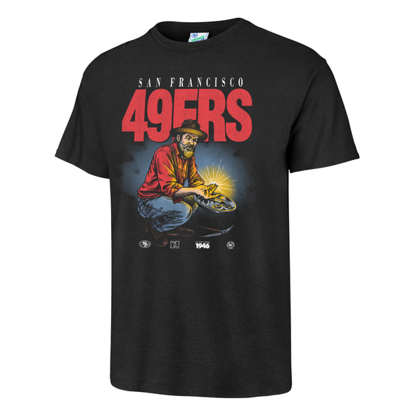 San Francisco 49ers '47 Rocker Vintage Tubular T-Shirt - Black