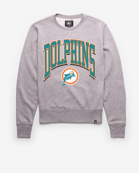 Miami Dolphins Historic Walk Tall '47 Headline Crew, L / Slate Grey / A | '47 Brand