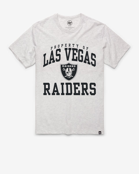 47 Men's Las Vegas Raiders Arch Franklin Grey T-Shirt