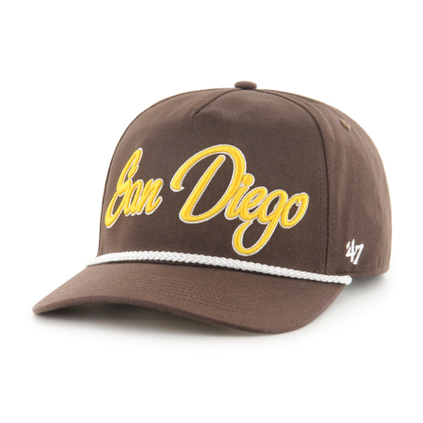 47Brand San Diego Padres Brown Vintage Trucker Strapback Hat, 47 BRAND HATS, CAPS