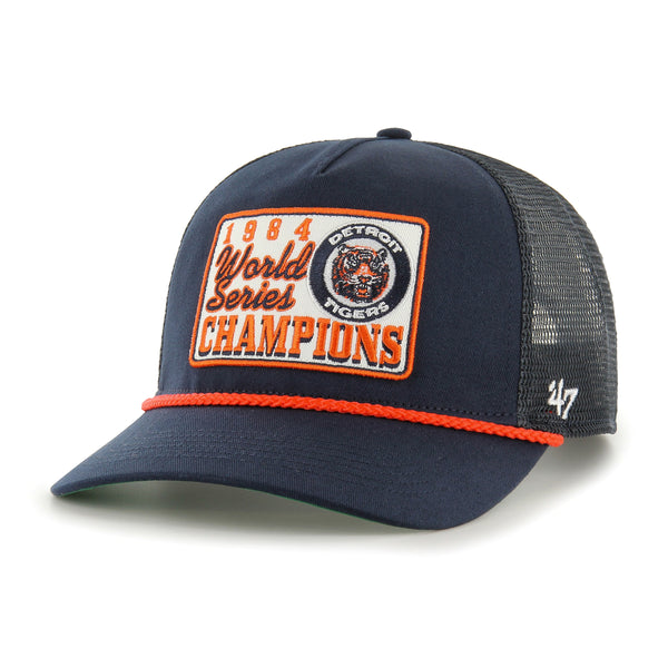 47 Brand Men's Navy Detroit Tigers 1984 World Series Sure Shot Captain  Snapback Hat