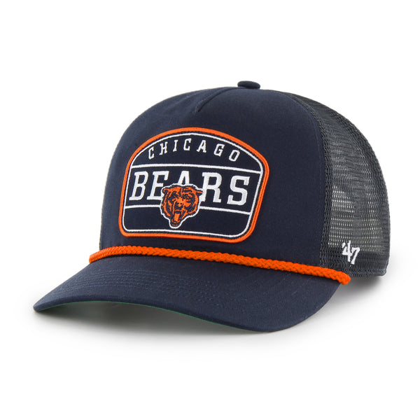 47 Brand Chicago Bears Hat Navy Blue Orange Adjustable Strapback Dad Cap NFL