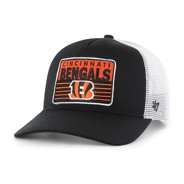 Men's '47 Black/Orange Cincinnati Bengals Crosstown Two-Tone Hitch Adjustable Hat