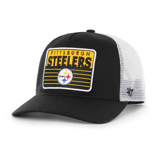 Men's '47 Black Pittsburgh Steelers Legacy Franchise Fitted Hat