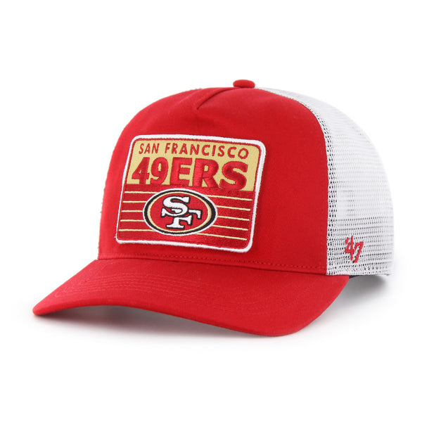 San Francisco 49ers Hat Cap Adjustable 47' Brand Red NFL Mens