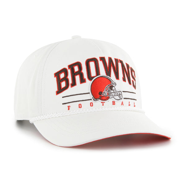 47 Men's Cleveland Browns Super Hitch Throwback White Adjustable Hat