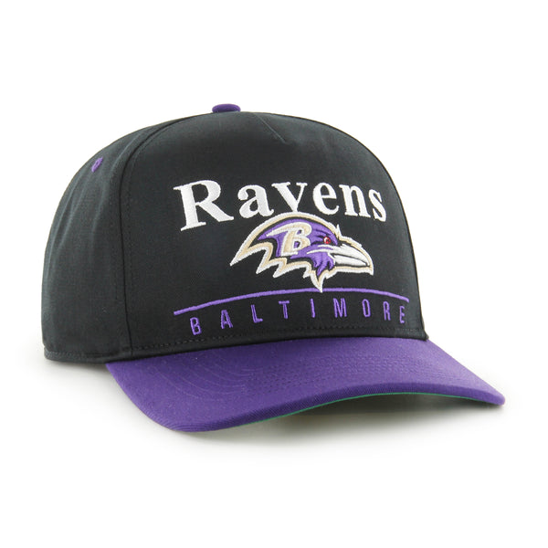 47 Men's Baltimore Ravens Super Hitch Throwback Black Adjustable Hat