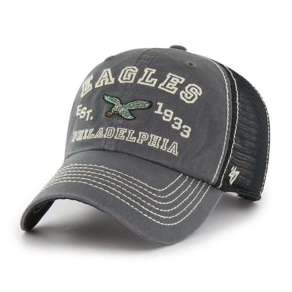 Philadelphia Eagles Historic Grit '47 Scrum Tee, S / Charcoal / A | '47 Brand