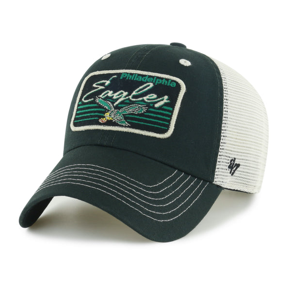 Philadelphia Eagles 47 Brand Legacy Overhand Script Green MVP Snapback Hat