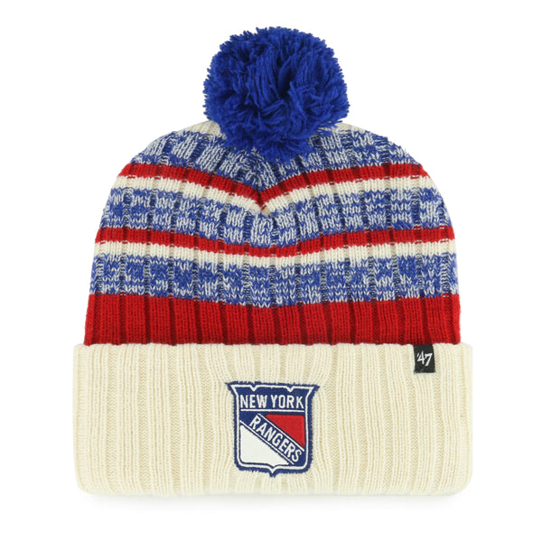 Buffalo Bills Men's Retro 47 Natural Cuffed Pom Knit Hat