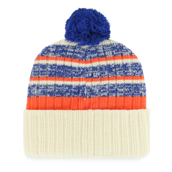 New York Giants Men's 47 Natural Cuffed Pom Knit Hat