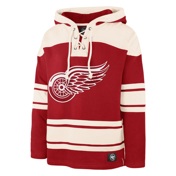 47 Brand Detroit Red Wings Pullover Hooded Sweatshirt Men's Small Red