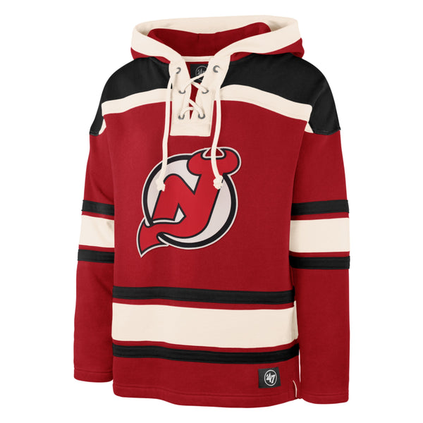 New Jersey Devils CCM Women's Vintage Pullover Hoodie - Red