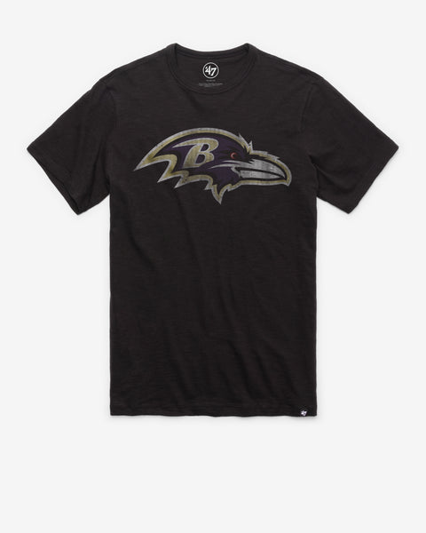 47 Men's Baltimore Ravens Scrum Logo Black T-Shirt