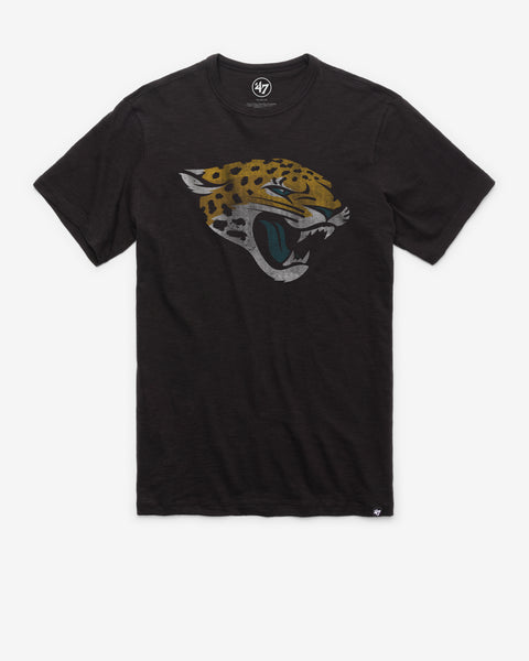 Men's '47 Black Jacksonville Jaguars Team Stripe T-Shirt