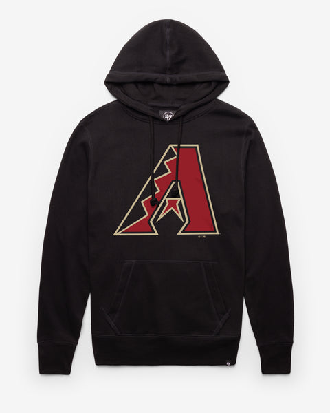 47 Arizona Diamondbacks Black Imprint Headline Long Sleeve Hoodie, Black, 60% Cotton / 40% POLYESTER, Size M, Rally House