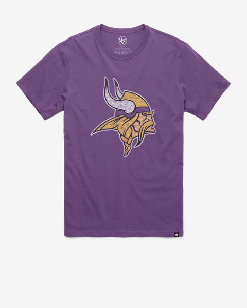 '47 Men's Minnesota Vikings Tubular Black T-Shirt