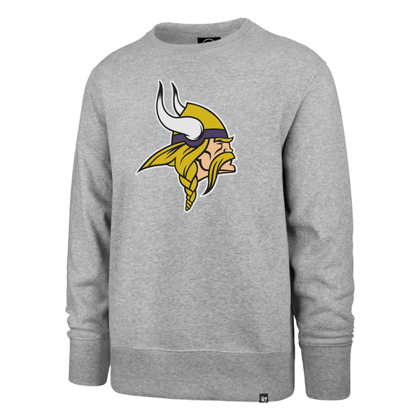 47 Men's Minnesota Vikings Headline Logo White Pullover Hoodie