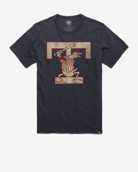Detroit Tigers 47 Brand Fall Navy D Logo Soft Cotton Scrum T-Shirt