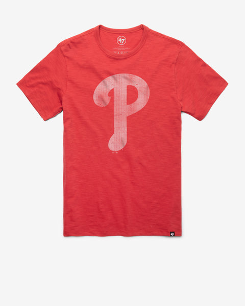 47 Brand / Men's Philadelphia Phillies Navy Wordmark Scrum T-Shirt