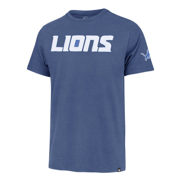 47 Brand Detroit Lions Long Sleeve Tee - Blue - Large
