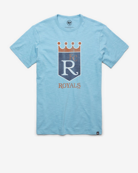 Kansas City Royals 47 Brand Cooperstown Blue Vintage Logo Scrum T