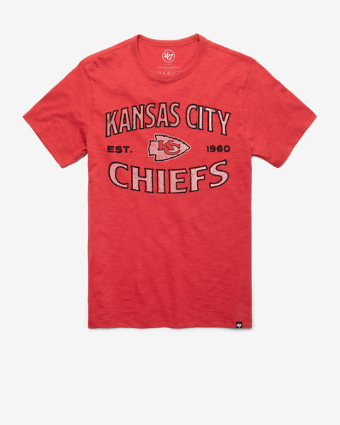 Kansas City Chiefs 47 Brand Wolf Gray Soft Cotton Scrum T-Shirt