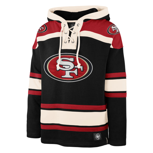 San Francisco 49ers Men's 47 Brand Black Pullover Jersey Hoodie Medium