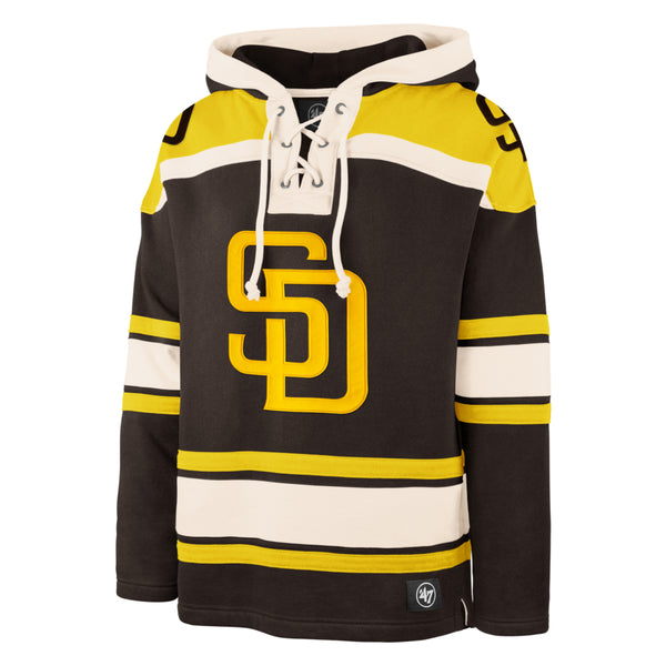 47 Men's San Diego Padres Lacer Pullover Hoodie - Brown - M