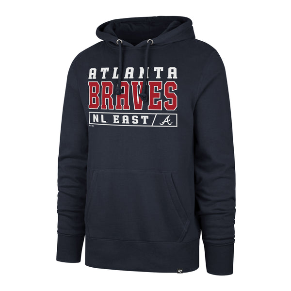 Sweatshirts  Mens 47 Brand Atlanta Braves Top Team Headline Crew