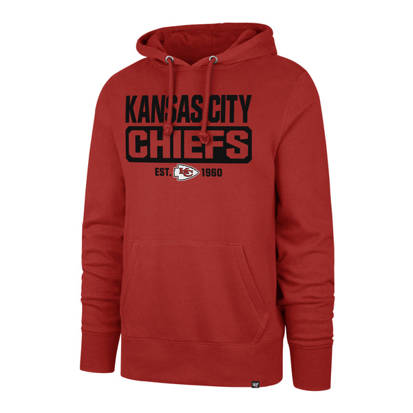 Kansas City Chiefs Solid Elevated Lightweight Hood W/ /Black Camo Lines  Accent, Red