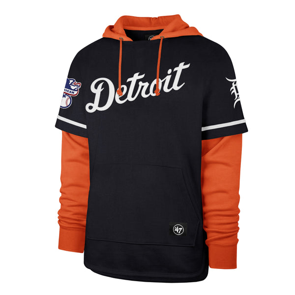 Detroit Tigers Womens 47 Brand Home Run Scoop Long Sleeve T-Shirt