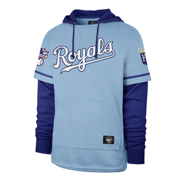 Women's Concepts Sport Royal Kansas City Royals Tri-Blend Mainstream Terry Short Sleeve Sweatshirt Top Size: Extra Large