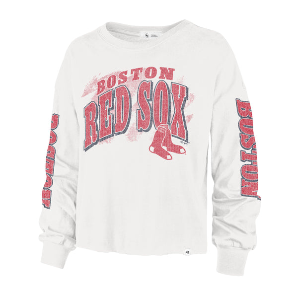 Boston Red Sox '47 Women's Statement SOA Long Sleeve T-Shirt - White