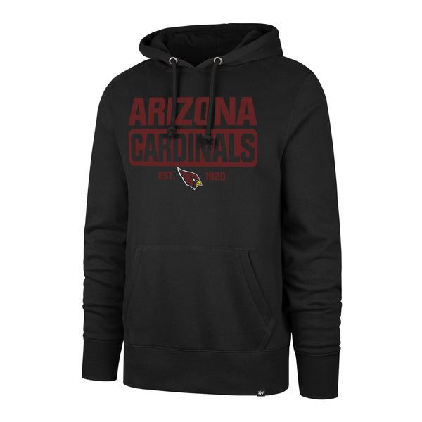 Men's '47 Black Arizona Cardinals Lacer V-Neck Pullover Hoodie Size: Large