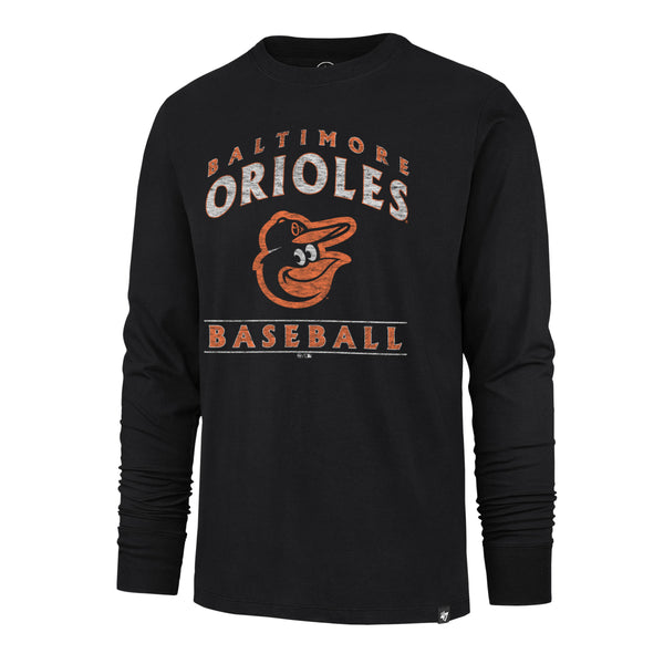 47 Women's Baltimore Orioles Black Long Sleeve T-Shirt