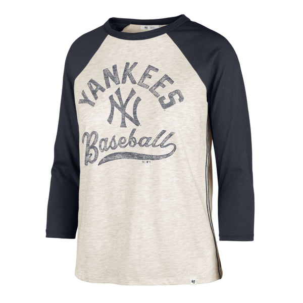 47 Women's New York Yankees Cream Retro Daze 3/4 Raglan Long